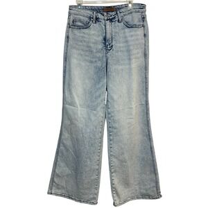 Judy Blue Jeans Retro Wide Leg High Rise Light Wash Stretch Size 13 | 31